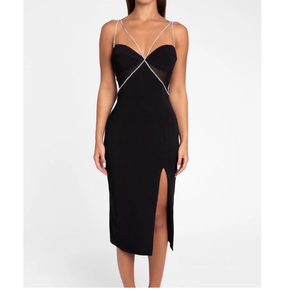 Heiress Beverly Hills Diamante Midi Dress